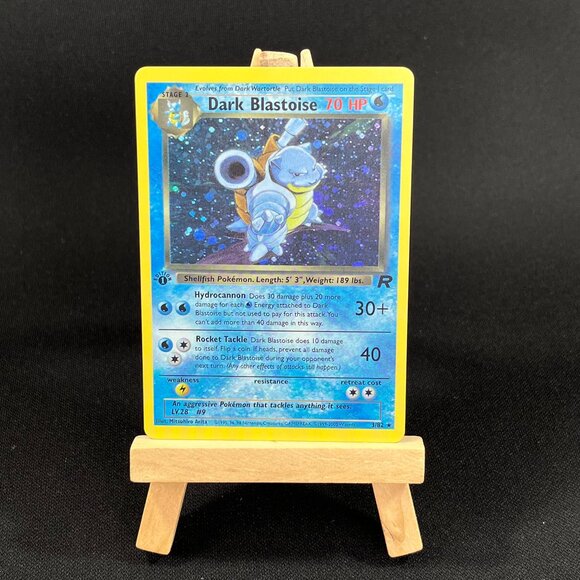 Dark Blastoise  Rocket 1st Edition "Reprinted" - Picture 2 of 3